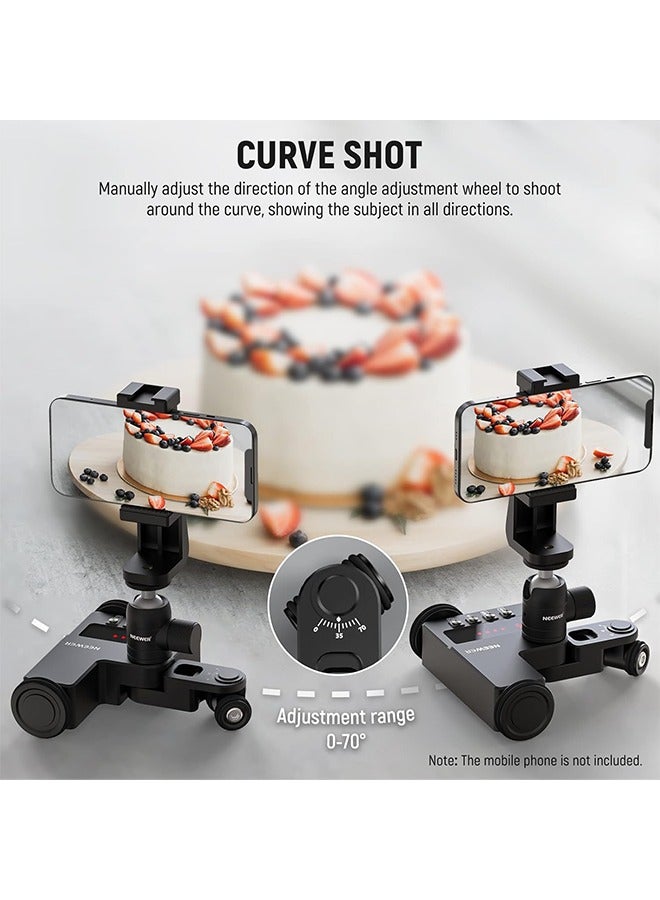 Neewer Neewer Motorized Camera Dolly Kit with App Control, Ultra Silent Motor, Compatible with iPhone Android Smartphone DSLR Camera, Max Load 6.6lb/3kg, DL200（for Smooth Floors and Desktops Only）  - Image 4
