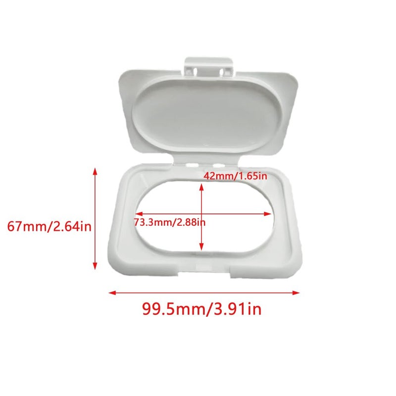 UtySty 5 Pack Baby Wipes Flip Lid Reusable Adhesive Sticky Dispenser Cover NonDrying Cap for Child Water Wipe Packs Bag Package Portable Pouch Travel Wet Tissues Paper Towel Holder Countainer - Image 2