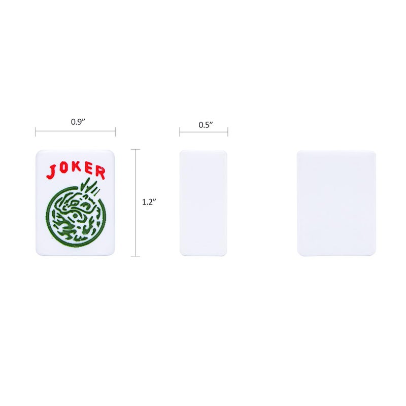 ZGME American Mahjong Set,166 White Tiles with Blue Bag and Accessories,4 Transparent All-in-One Mahjong Racks with Pushers,Complete Mahjong Set - Image 2