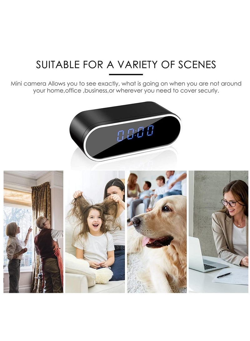 Generic 4K Full UHD Spy Camera Hidden Camera in Clock WiFi Hidden Cameras Video Recorder Wireless IP Camera Indoor Home Security Monitoring Nanny Cam 140° Angle Night Vision/Motion Detection - Image 3