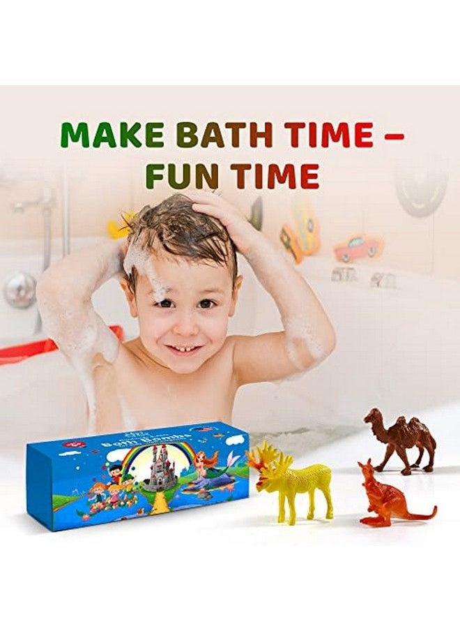 Relaxcation - 3 Handmade Bath Bombs For Kids With Wild Animals Toys Inside For Boys And Girls Big Size Toys Natural And Safe Bath Fizzies Great Gift Set For Boys And Girls - Image 1