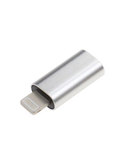 Generic Suitable For Apple Mobile Phone Typec To Iphone Adapter Charging Data Cable Adapter 5v2a Converter 27w-Interface Form:Type C Female To Lightning Silver 12w  - Image 5