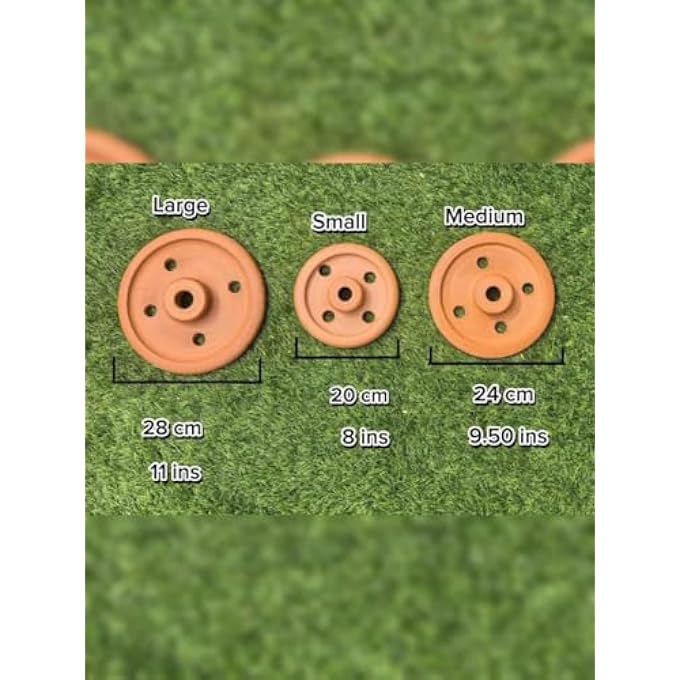 rayihni Handmade Terracotta Dolma LidUnglazed Clay Press For Grape Leaves And Stuffed Dishes Durable Natural Earthenware Available In 3 Sizes Large 28 Cm - Image 5