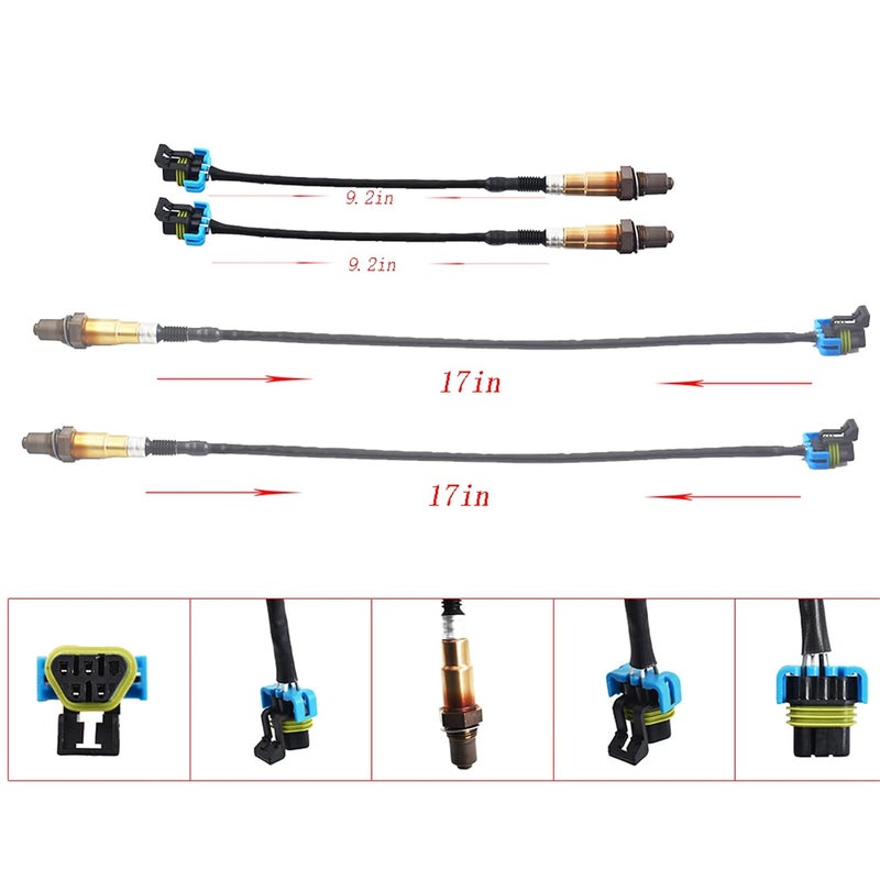Most item matching trendy design 4Pcs Oxygen O2 Sensor Replacement for GMC Acadia V6-3.6 2009-2011 Replacement for Lacrosse V6-3.0 2010 234-4815 Quick assemble - Image 4