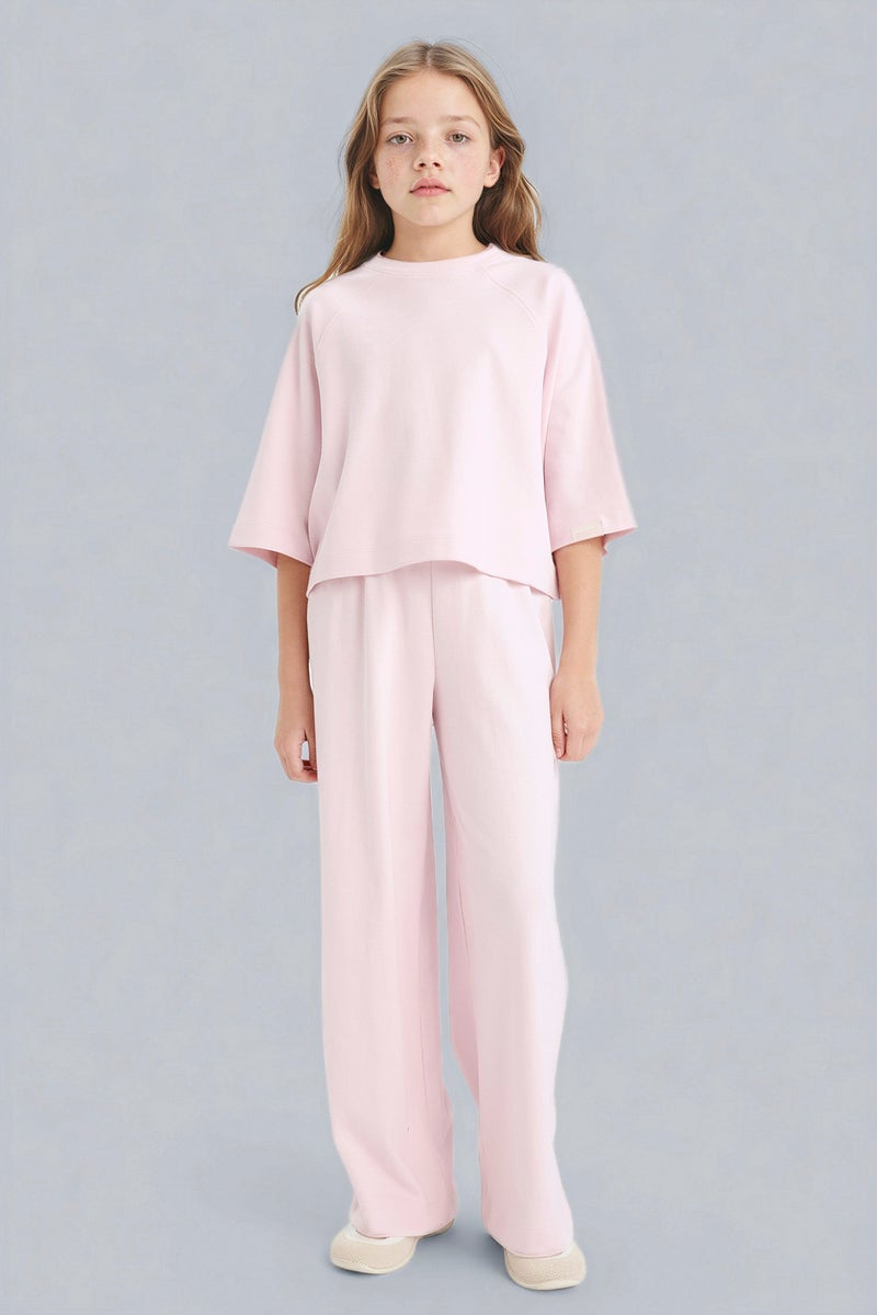 DeFacto Pink Girl Girl 2 Piece Set Casual - Image 1