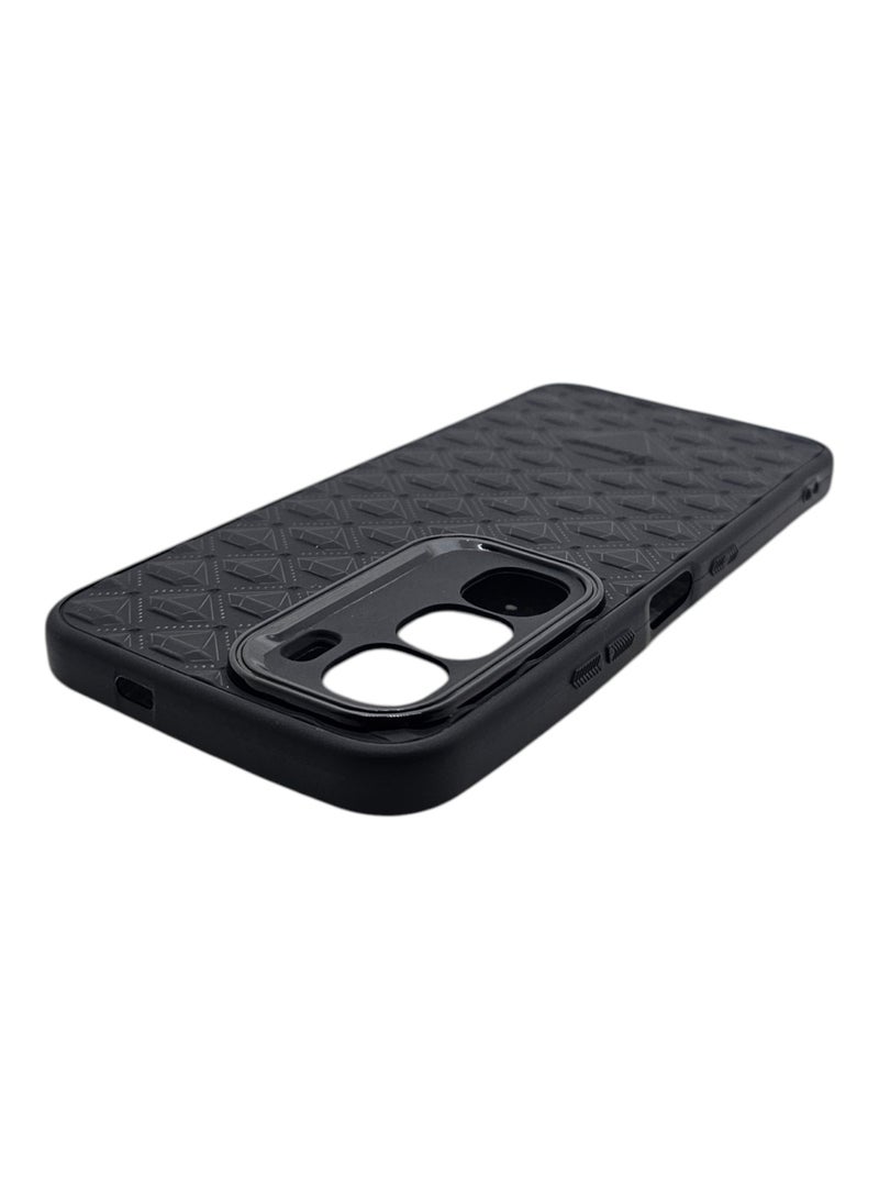 Case With a Diamond Pattern For Infinix Hot 60i 4G - Black - Image 4