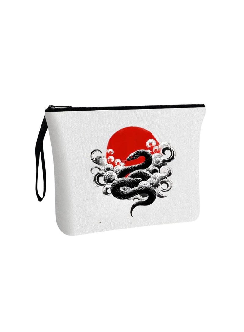 حقيبة مستحضرات التجميل الصينية - منظم مكياج قابل لإعادة الاستخدام صديق للبيئة - مثالي للسفر والاستخدام اليومي والناجين - حقيبة مكياج مثالية بتصميم مطبوع حقيبة مستحضرات تجميل للنساء - Image 1