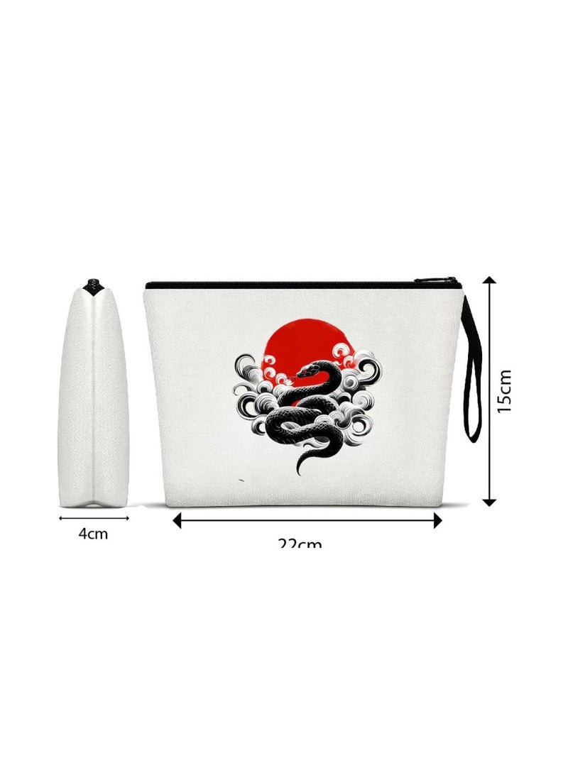 حقيبة مستحضرات التجميل الصينية - منظم مكياج قابل لإعادة الاستخدام صديق للبيئة - مثالي للسفر والاستخدام اليومي والناجين - حقيبة مكياج مثالية بتصميم مطبوع حقيبة مستحضرات تجميل للنساء - Image 2