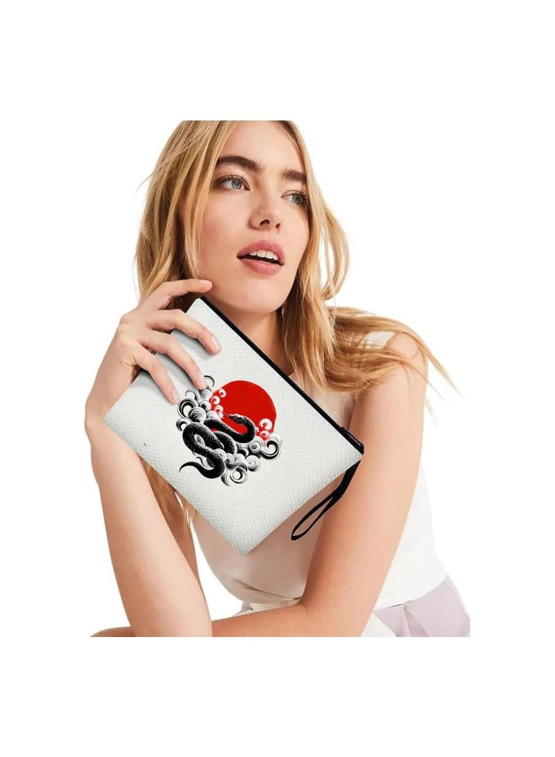 حقيبة مستحضرات التجميل الصينية - منظم مكياج قابل لإعادة الاستخدام صديق للبيئة - مثالي للسفر والاستخدام اليومي والناجين - حقيبة مكياج مثالية بتصميم مطبوع حقيبة مستحضرات تجميل للنساء - Image 3