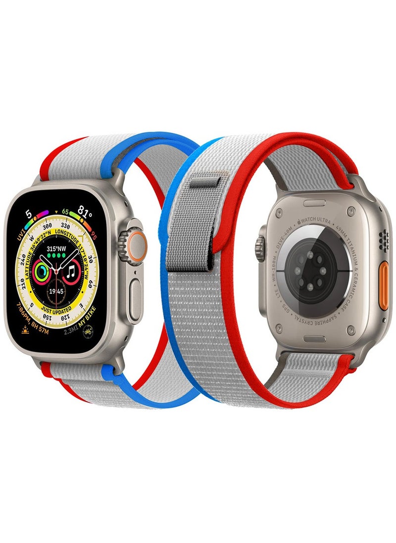 Generic Apple Watch Strap 49 mm 45 mm 44 mm 42 mm Band Trail Loop Stretchy Soft Nylon Band Adjustable Sports Strap for Apple Watch Ultra 2 Series 9/8/7/SE/6/5/4/3/2/1  - Image 1