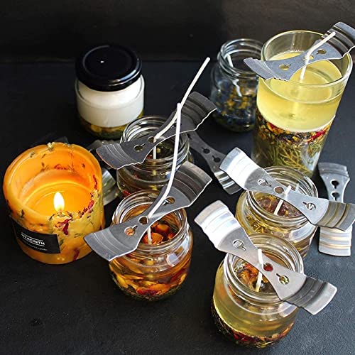 EricX Light Metal Wick Centering Device - 21 Pieces Wick Holder for Candle Making - Image 5