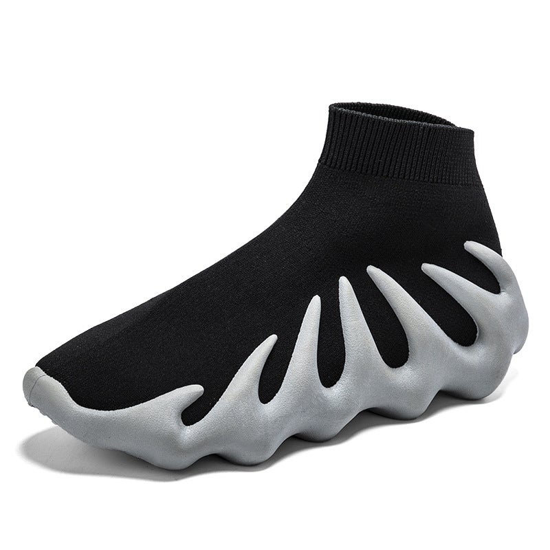 Men'S Sports Shoes New Casual Shoes Fashionable Couple Style Fly-Knit Mesh Shoes Large Size Parent-Child Trendy Shoes - Image 1