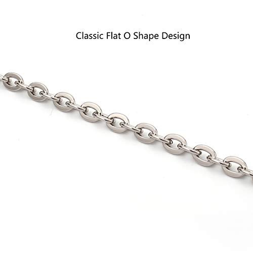 Xiazw Mini Copper Purse Chain Shoulder Crossbody Strap Bag Accessories Charm Decoration (Silver, 46'') - Image 3