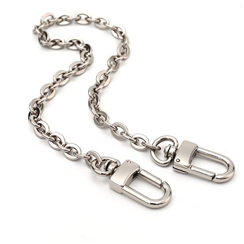 Xiazw Mini Copper Purse Chain Shoulder Crossbody Strap Bag Accessories Charm Decoration (Silver, 46'') - Image 1