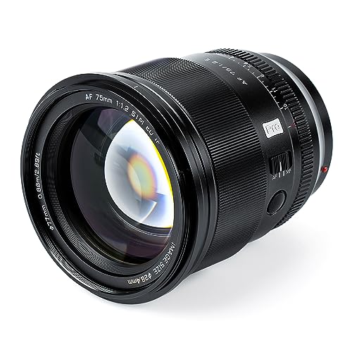 VILTROX عدسة VILTROX PRO 75mm f/1.2 E لعدسات سوني e-Mount، عدسة بؤرية تلقائية 75mm f1.2 لعدسات سوني E Mount Mirrorless a7 a6700 a6500 - Image 3