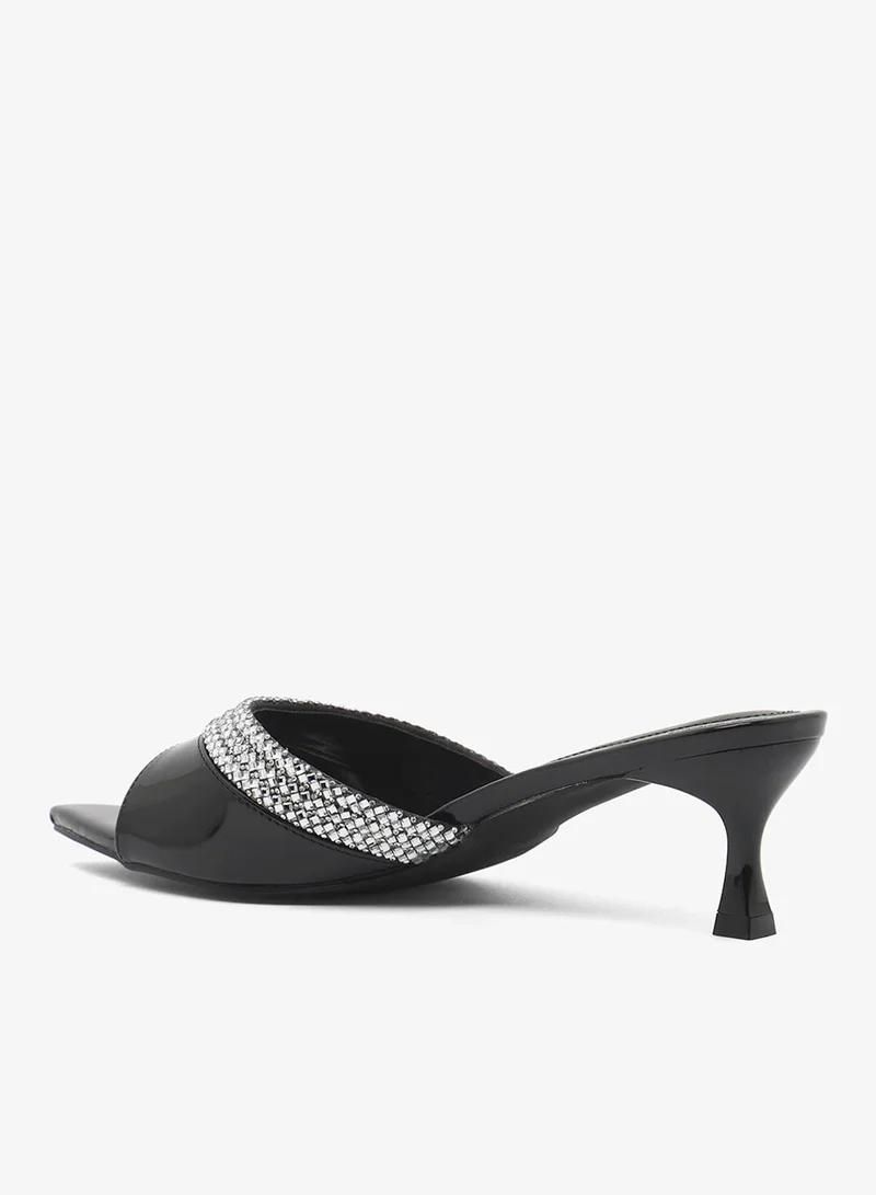 Khizana Black Heeled Sandals for Women | Best Price UAE