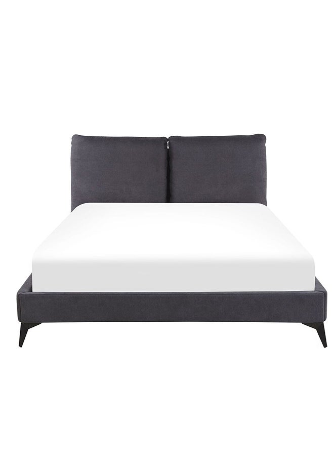 A to Z Furniture Melle Bed 160x200cm Queen size Bed in Charcoal Color