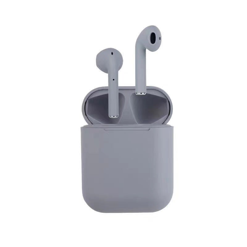 i12 True Wireless Earphones Wireless BT Earphones BT 5.0 Smart Headset Portable Sports Wireless Headset with 300mAh Charging Case Touch-control Noise Reduction Compatible with Android / iOS Devices - Image 1