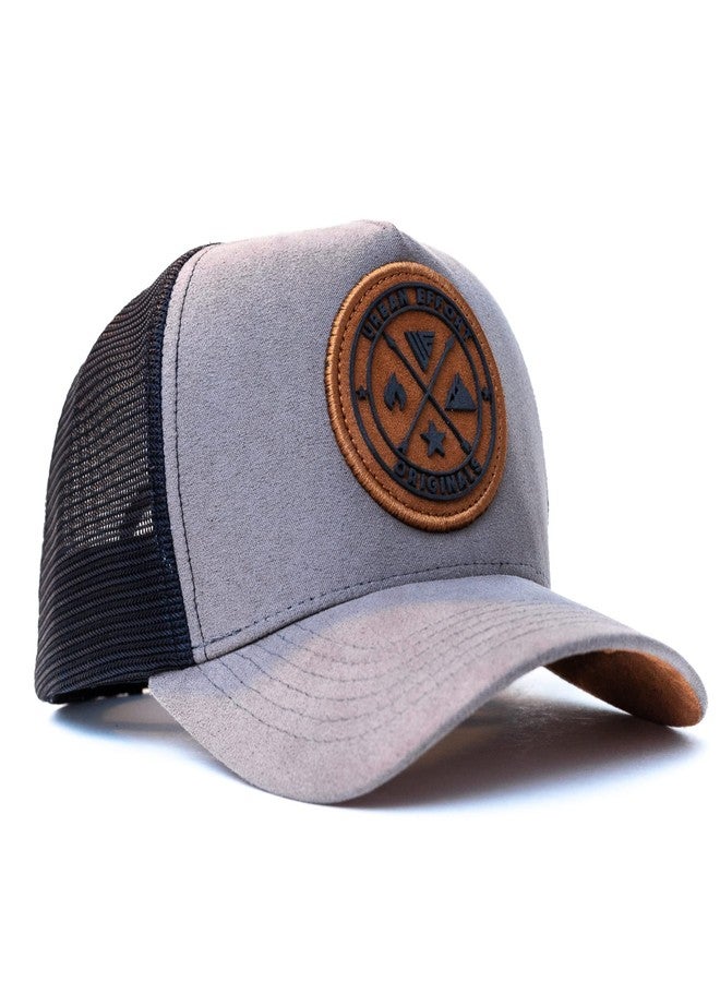 Urban Effort Mesh Back Cap - for Men and Women Baseball Hat 5-Panel Trucker Hat - Great Snapback Closure for Hunting & Hiking (Gray) - Image 1