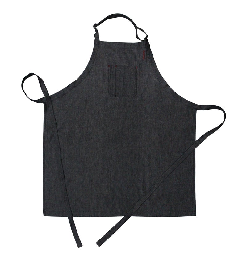 AIRWILL, 100% Cotton Designer Aprons, Free Sized Width & Length, Adjustable Buckle on Top and 2 Long Ties On Both 2 Sides. Pack of 1 piece - Image 1