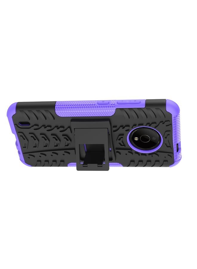 اس-توب جراب لهاتف Nokia C200 مصنوع من مادة TPU + PC مع حامل - Image 4