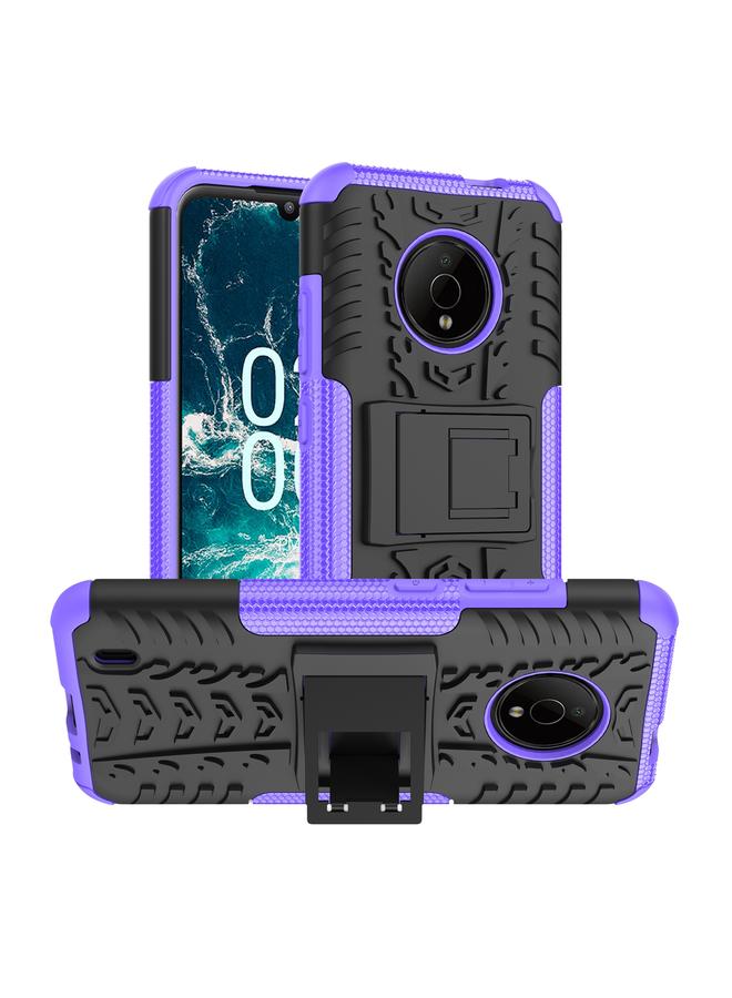 اس-توب جراب لهاتف Nokia C200 مصنوع من مادة TPU + PC مع حامل - Image 1