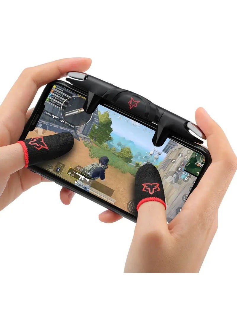 G5 Mobile Trigger Portable Game Controllers Battery Free Foldable Game Trigger Plug and Play for iOS and Android Phones (PUBG/Fortnite/Rules) - Image 1