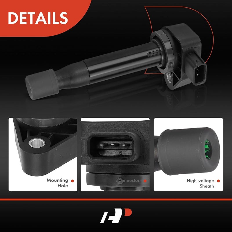 A-Premium Engine Ignition Coil Packs for Honda Accord, Odyssey, Acura CL, TL - 6-PC Set - Image 5