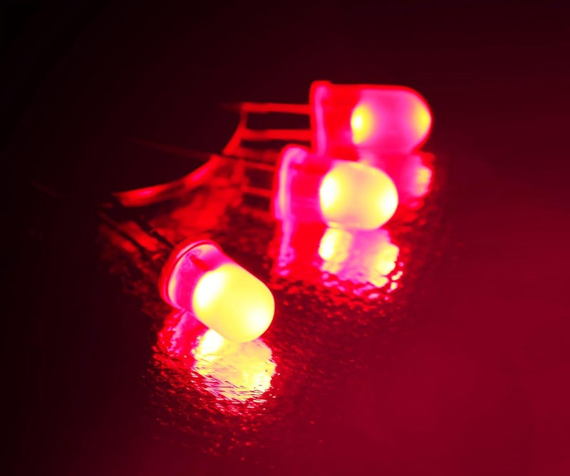 CORODER 100pcs Ultra Bright 5mm LED Light Emitting Diode Diffused Red - Image 3