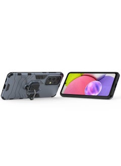 RICOONLINE Protective Phone Case Cover with Ring Stand for Samsung Galaxy A33 5G Navy Blue  - Image 4