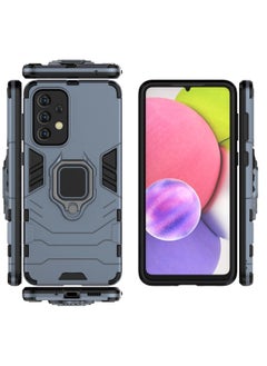 RICOONLINE Protective Phone Case Cover with Ring Stand for Samsung Galaxy A33 5G Navy Blue  - Image 3