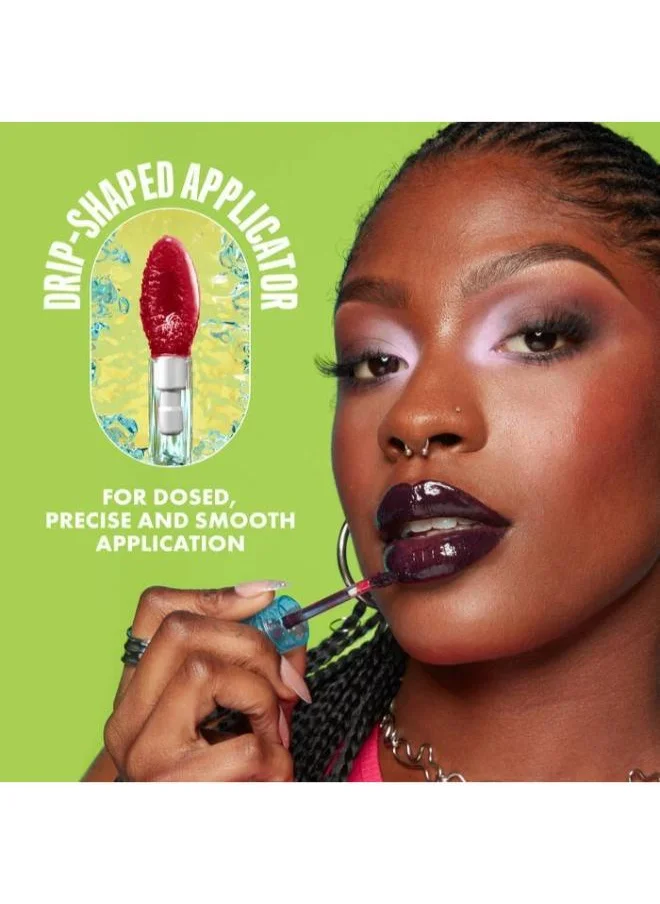 نيكس مكياج المحترفين Lip Iv Hydrating Gloss Stain Lip Gloss Up To 12Hr Hydration High Pigment Wet Shine Finish Red-Y.Set.Wet!