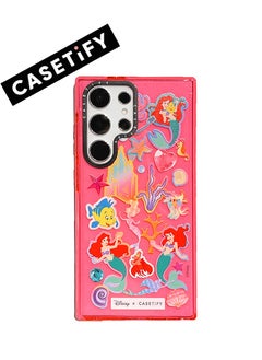 Coral pink with aquatic iridescent shimmer