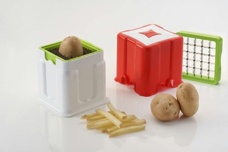 AONTAN ENTERPRISE Potato Chipser Vegetable Finger Chips Cutter Dicer/Chopper French Fries Make Plastic (Multi Colour) - Image 3