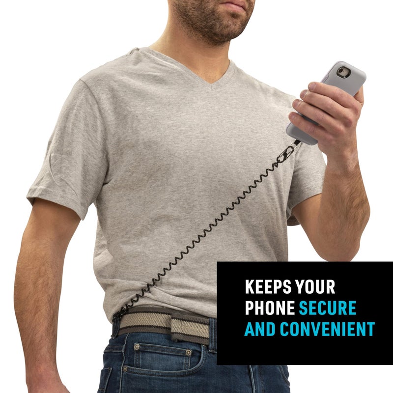 Nite Ize Hitch Phone Anchor and Tether - Anti-Theft Cell Phone Lanyard Accessories - Phone Case Anchor & Tether for Drop Protection - Black Tether - Image 3