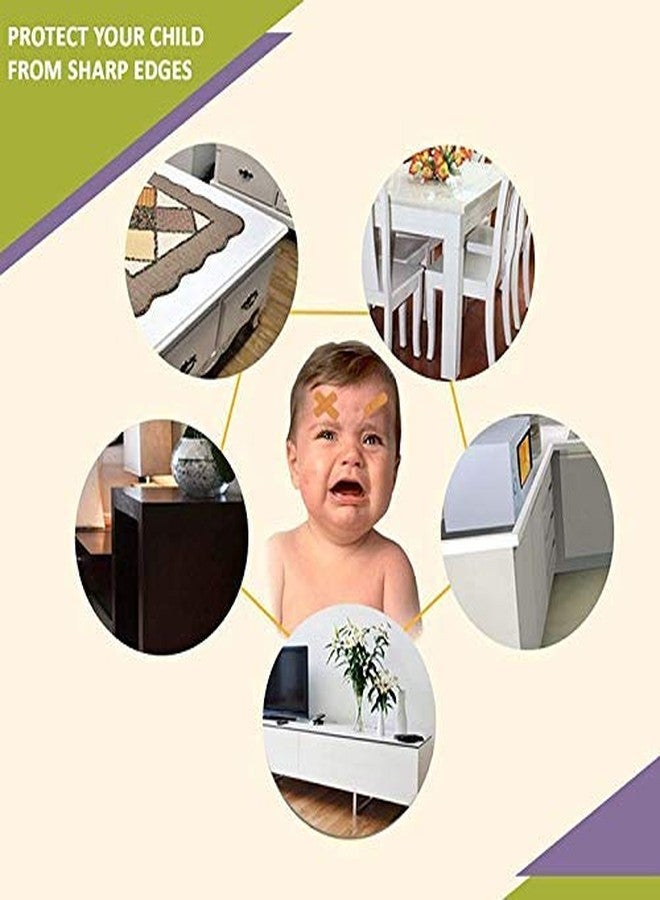 HYDERON® L Shaped Table Edge Sharp Corner Protectors - Baby Safety Guard for Child, Infant & Kids Protection (Brown, Set of 4) - Image 5