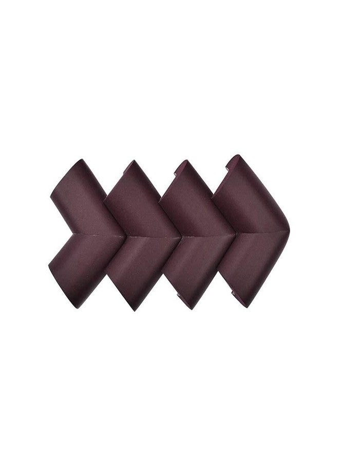 HYDERON® L Shaped Table Edge Sharp Corner Protectors - Baby Safety Guard for Child, Infant & Kids Protection (Brown, Set of 4) - Image 2