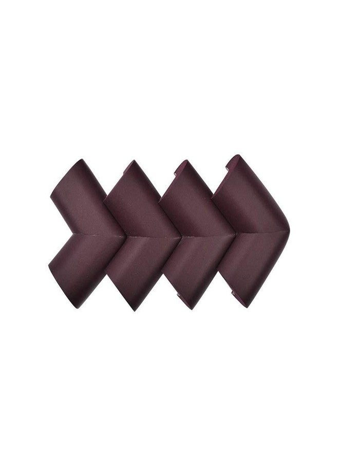 HYDERON® L Shaped Table Edge Sharp Corner Protectors - Baby Safety Guard for Child, Infant & Kids Protection (Brown, Set of 4) - Image 3