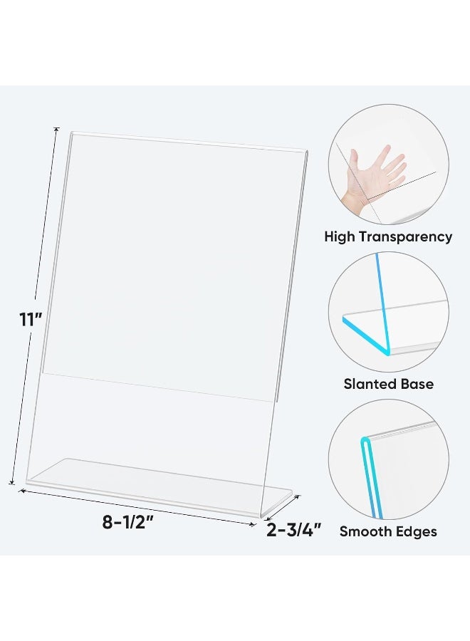 TPGP 8.5 X 11 Acrylic Sign Holder, L Shape Clear Sign Holder Stand For Displaying, Plastic Paper Holder For Office, Store, Restaurant (L Shape 6 Pack) - Image 4