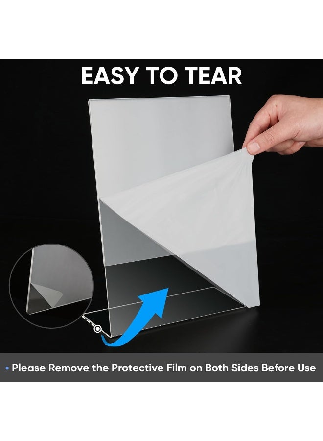 TPGP 8.5 X 11 Acrylic Sign Holder, L Shape Clear Sign Holder Stand For Displaying, Plastic Paper Holder For Office, Store, Restaurant (L Shape 6 Pack) - Image 5