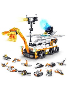 MUMS PLANET Mars Rover Building Kit 12IN1 Educational Outer Space Explorer Toy for Kids 556 Pieces Solar Powered STEM Science Bricks for Boys Girls Age 6+ Plastic - Educational Toys - Development Toys - Kids Toys  - Image 1