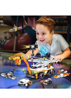 MUMS PLANET Mars Rover Building Kit 12IN1 Educational Outer Space Explorer Toy for Kids 556 Pieces Solar Powered STEM Science Bricks for Boys Girls Age 6+ Plastic - Educational Toys - Development Toys - Kids Toys  - Image 2