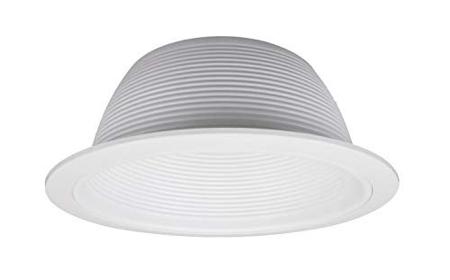 NICOR Lighting 6 inch White Recessed Baffle Trim, Fits 6 inch Housings (17511) - Image 1