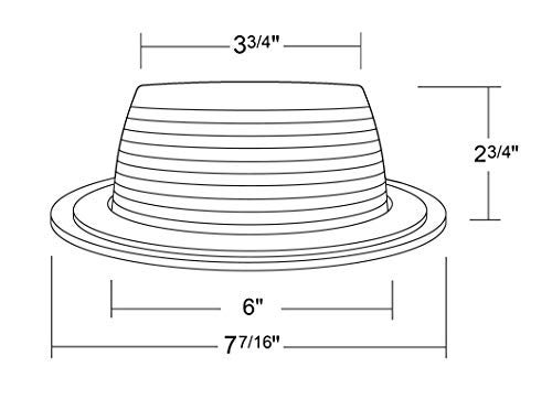 NICOR Lighting 6 inch White Recessed Baffle Trim, Fits 6 inch Housings (17511) - Image 5