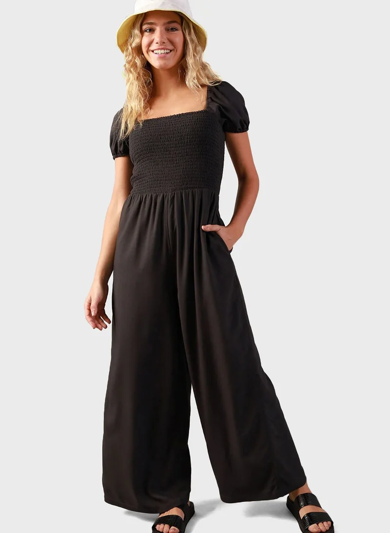 امريكان ايجل Puff Sleeve Jumpsuit