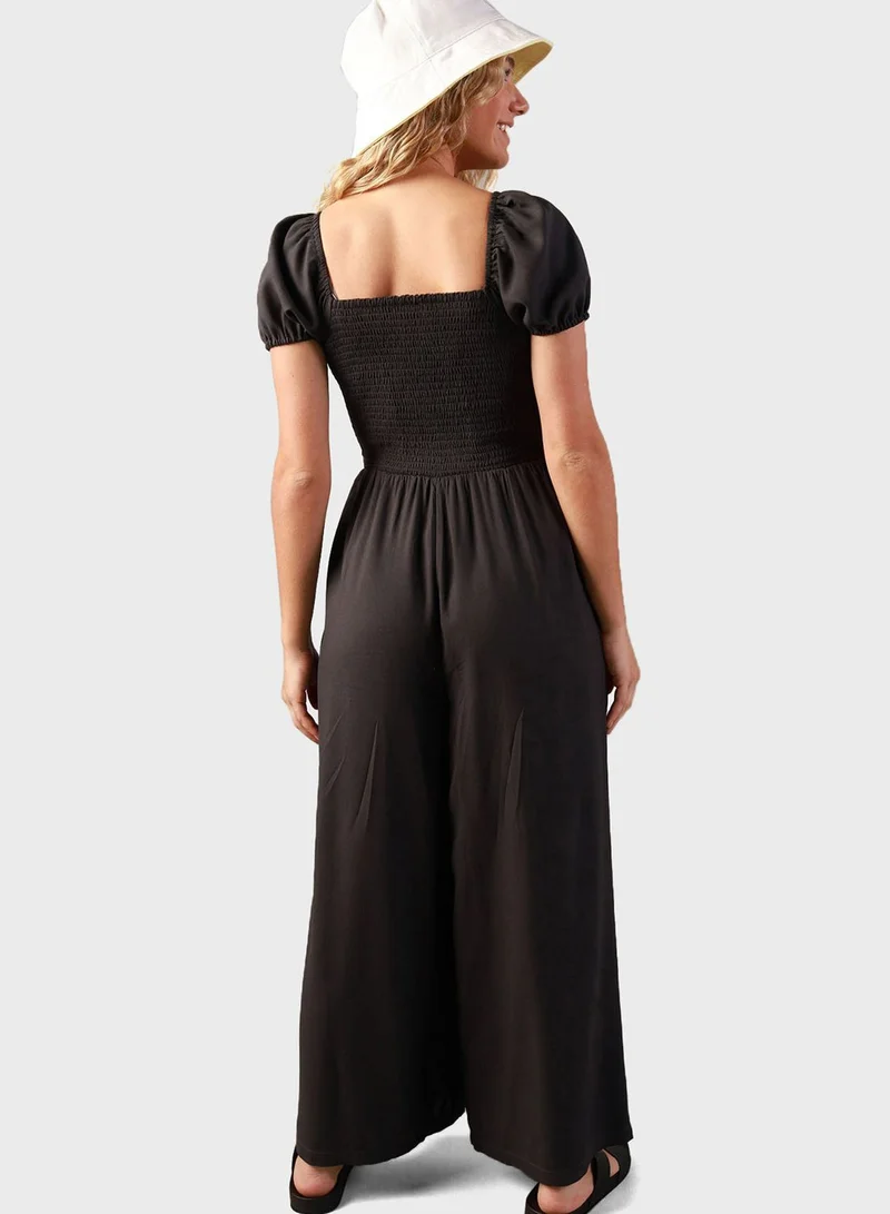 امريكان ايجل Puff Sleeve Jumpsuit