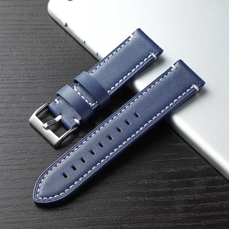 Y&D High Quality Men's Luxury Watch Strap – Full Grain Cowhide Leather Thick Sport Replacement Band for Watches - Image 1