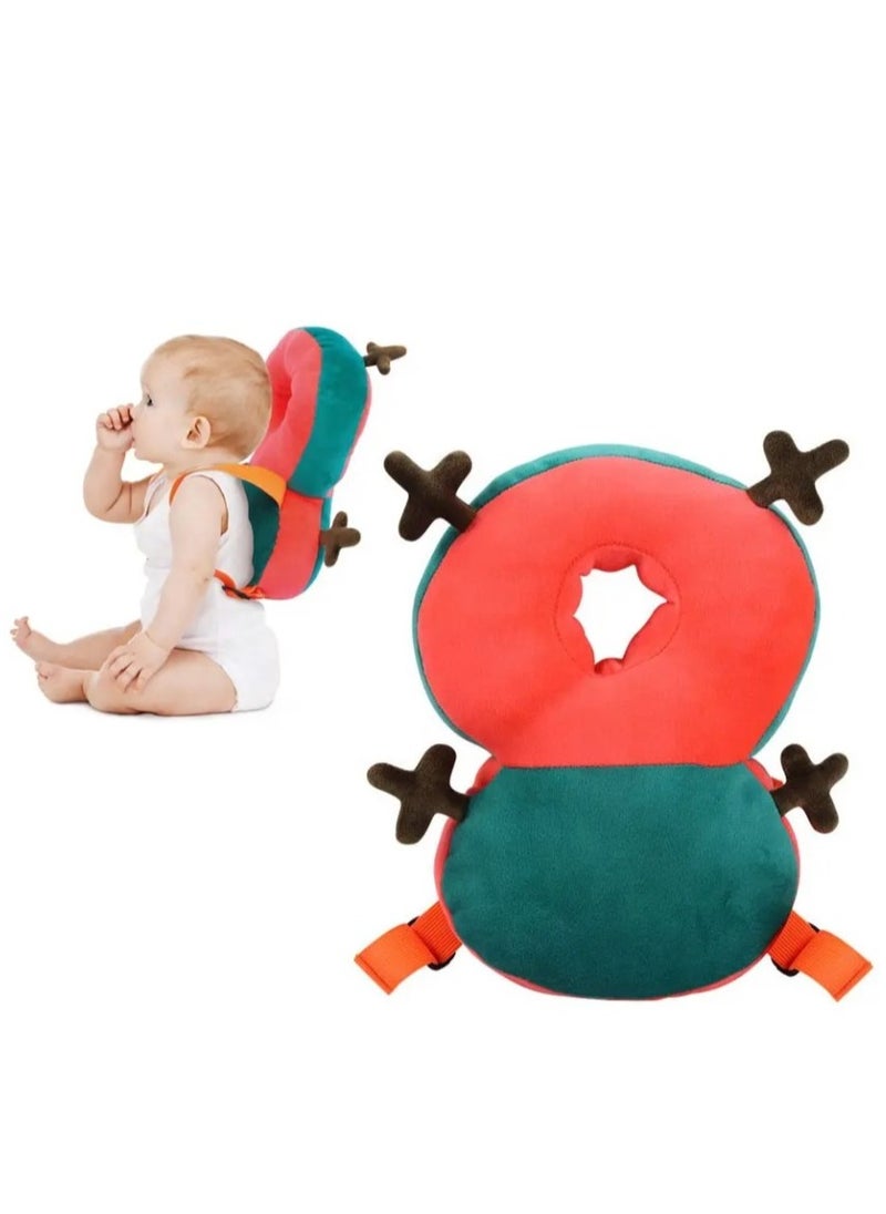 Generic Baby Head Protector Cushion ergonomic design to help reduce the impact of falls and bumps used in various situations, including in strollers, car seats, or while playing on the floor  - Image 1