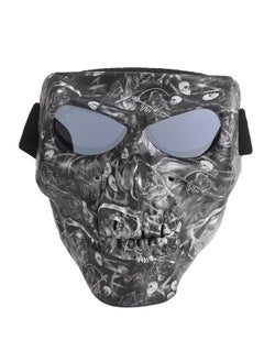 Outdoor Sport Skiing Face Mask Dustproof Windproof Protection Helmet Goggles for Motorcycle Cycling EquipmentSkull