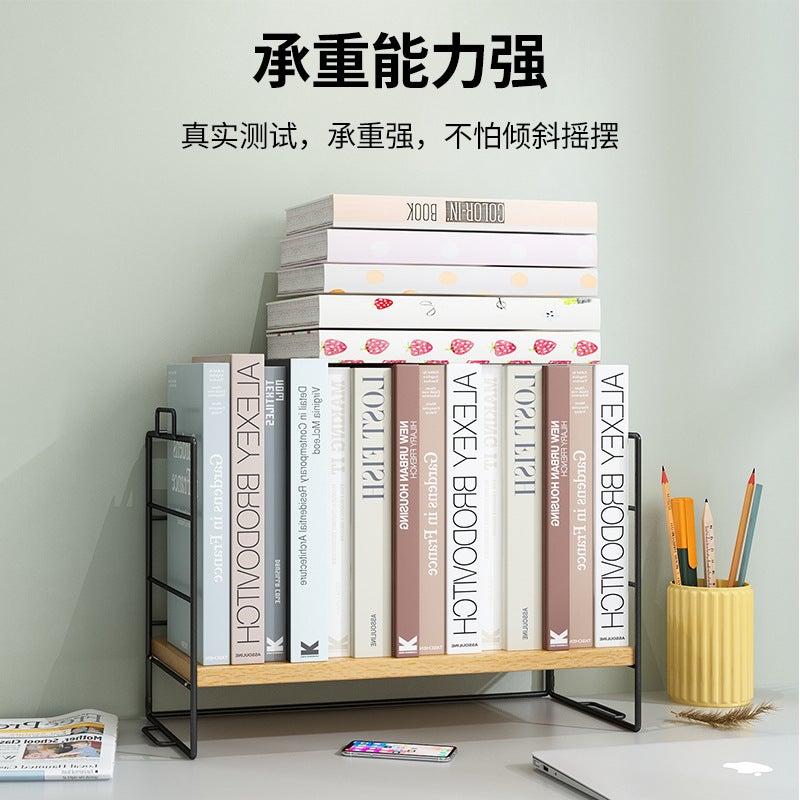 Carefully Selected Factory Desktop Storage Rack Desk Storage Office Multi-Layer Desk Organizer Desk Shelf Small Bookshelf - Image 3